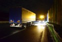 LKW Verfolgung A 3 Rich Oberhausen gestellt mit Nagelbrett Hoehe AS Koeln Dellbrueck P47